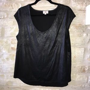 Adriano Goldschmied Faux Suede Top